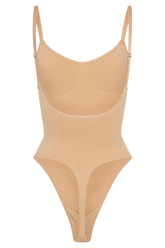 Alyssa Backless Shapewear Bodysuit - Beige